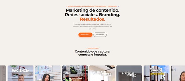 Jomedia Group — sitio web de marketing digital